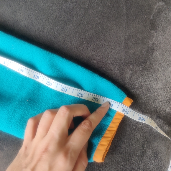 Cotopaxi Teal Fleece Pullover with Orange Accents - Picture 5 of 6